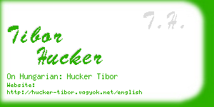 tibor hucker business card